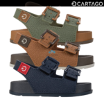 Sandália Masculina Cartago Infantil Milão II Slide Tiras Fivela Casual Conforto