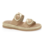Chinelo Slide Ramarim Feminino Fivela Dourada Plataforma Conforto - Imagem 3