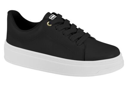 Tênis Feminino Beira Rio Casual Flatform Plataforma Conforto – Preto, 34