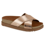 Chinelo Slide Moleca Feminino Plataforma Tiras Cruzadas Conforto - Imagem 2
