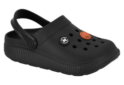 Chinelo Clog Molekinho Infantil Menino Conforto Esportivo Dia a Dia – Preto 01, 25/26