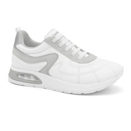 Tênis Feminino Comfortflex Casual Conforto Original Caminhada – Branco, 34