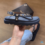 Sandália Vizzano Feminina Flatform Strass Brilho Tira Dedo Conforto - Imagem 5