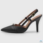 Scarpin  Feminino Vizzano Salto Fino Fivela Dourada - Imagem 6