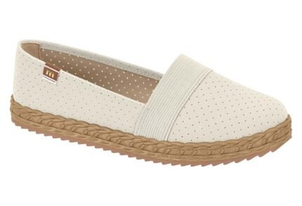 Sapatilha Moleca Feminino Leve Sola Confortável – Branco OFF, 34