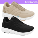 Tênis Comfortflex Feminino Casual Slip On Conforto Original Leveza