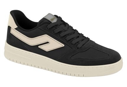 Tênis Masculino Actvitta Casual Skatista Urbano Conforto Street Original – Preto Branco, 37