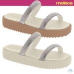 Chinelo Moleca Feminino Slide Tiras Strass Brilho Conforto Original - Imagem 9