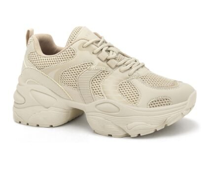 Tênis Feminino Ramarim Chunky Plataforma Conforto Casual Original – Creme, 34