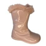 Bota Infantil Verniz Preto Rosa Menina Confortável Estilosa 18 ao 23 - Imagem 5