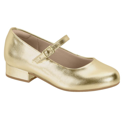 Sapato Molekinha Infantil Menina Boneca Festa Dourado Conforto – Dourado, 28
