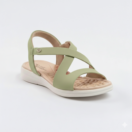Sandália Modare Feminina Tiras Cruzadas Ultra Conforto Original – Verde, 34