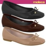 Sapatilha Moleca Feminina Bico Fino Laço Conforto Original Casual - Imagem 9