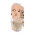 Sandália Infantil Papete Menina Rose e Branco com LED Pisca Pisca Metalizado - Imagem 2