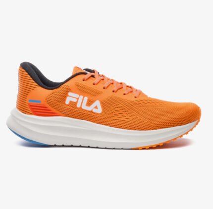 Tênis Fila Fastness Masculino Corrida Esportivo Original – Laranja Vibrante/Azul/Branco, 37