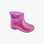 Bota Galocha Infantil Feminina Baby Chic Laço Glitter Conforto - Imagem 3