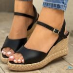 Sandália Feminina Beira Rio Anabela Conforto Salto Corda Espadrille - Imagem 4