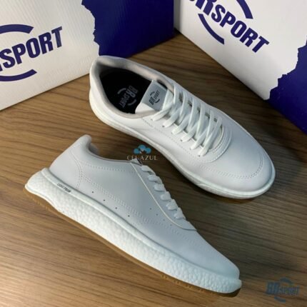 Tênis Masculino BR Sport Light Foam Conforto Dia – Branco 99, 38