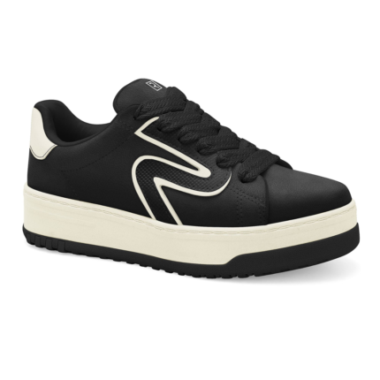 Tênis Ramarim Feminino Plataforma Casual Conforto Original Dia a Dia – Preto, 34
