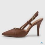 Scarpin  Feminino Vizzano Salto Fino Fivela Dourada - Imagem 9
