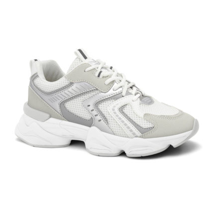Tênis Feminino Ramarim Chunky Plataforma Casual Conforto Original – Gelo, 34