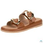 Chinelo Slide Ramarim Feminino Fivela Dourada Plataforma Conforto - Imagem 7