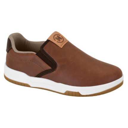 Sapatênis Molekinho Infantil Menino Slip On Calce Fácil Conforto Original – Pinhão, 27