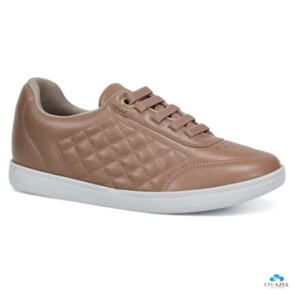 Tênis Modare Feminino Casual Matelassê Conforto Ultraconforto Original – Nude, 34