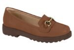 Mocassim Modare Feminino Tratorado Fivela Dourada Ultraconforto