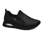 Tênis Comfortflex Feminino Slip On Zíper Amortecedor Conforto - Imagem 3