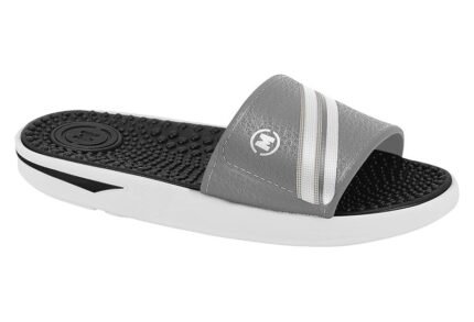 Chinelo Slide Molekinho Infantil Masculino Conforto Massagem Original – Cinza Gelo, 27