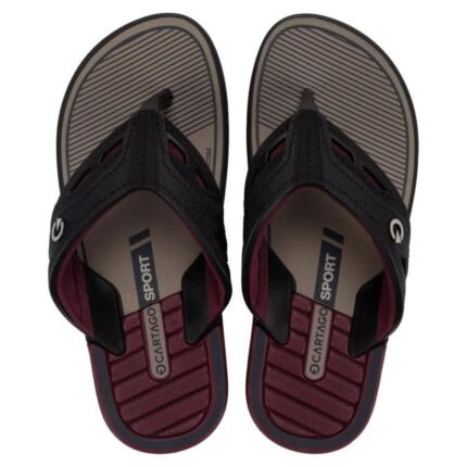 Chinelo Cartago Dallas Masculino Sport Conforto Original Dia a Dia – BEGE MARROM, 37/38
