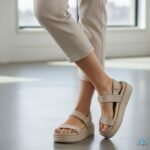 Sandália Ramarim Feminina Plataforma Flatform Conforto Brilho - Imagem 3
