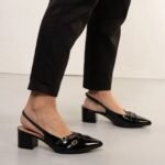 Sapato Feminino Vizzano Slingback Verniz Bico Fino - Imagem 7
