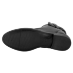 Bota Feminina Moleca Cano Curto Preta Cordão Brilhante Design Elegante - Imagem 3