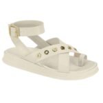 Sandália Moleca Feminina Flatform Ilhoses Metalizada Conforto Original - Imagem 3