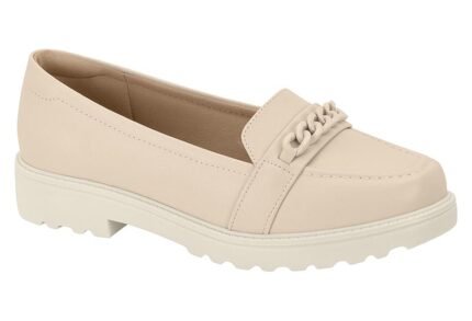 Mocassim Modare Feminino Tratorado Corrente Ultraconforto – Creme, 34