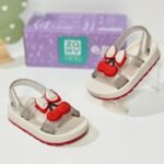 Sandália Zaxynina Cherry Infantil Feminina Frutas Glitter Conforto - Imagem 7